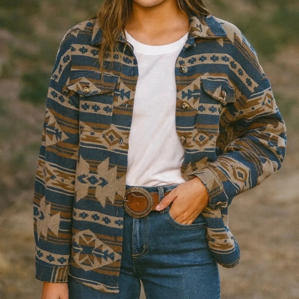 Aztec Patterned Jacket - image 1